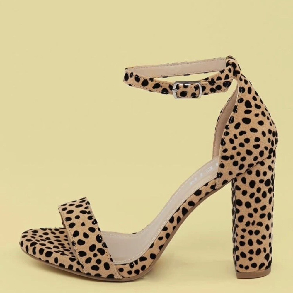 Leopard print heels